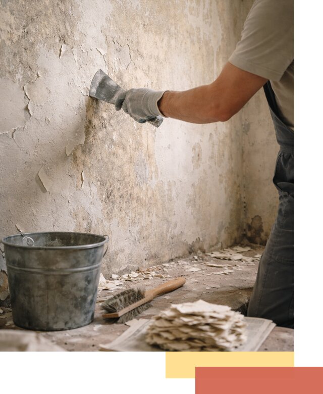 Удаление старой краски со стен в Кушве качественно и быстро