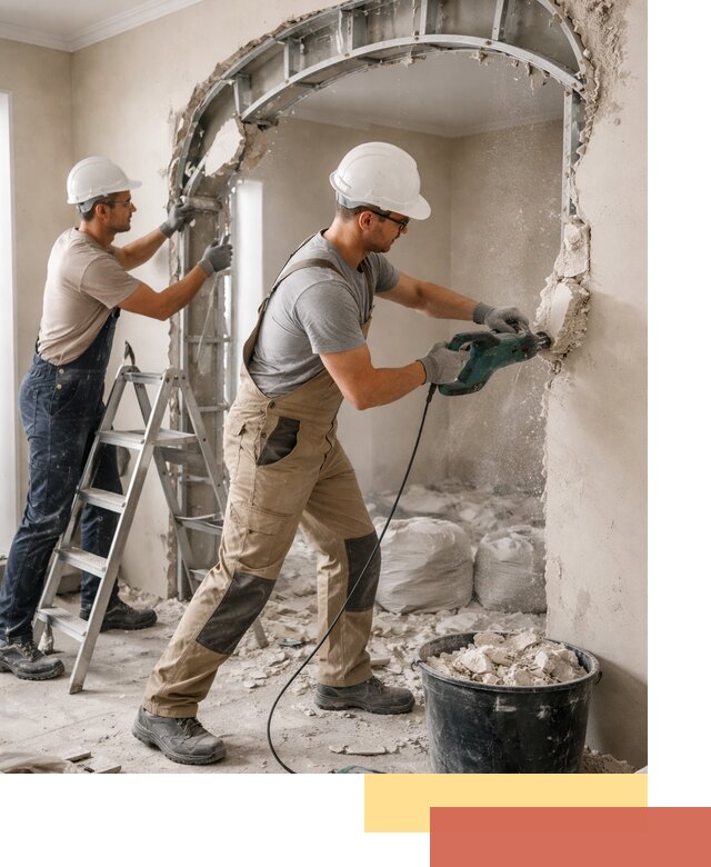 Демонтаж гипсокартонной арки в Кушве быстро и аккуратно