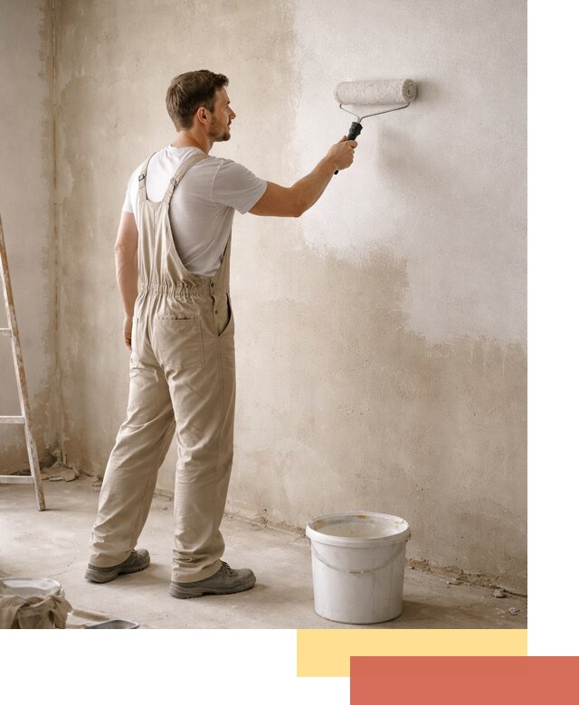 Грунтовка стен под отделку в Кушве профессиональным раствором