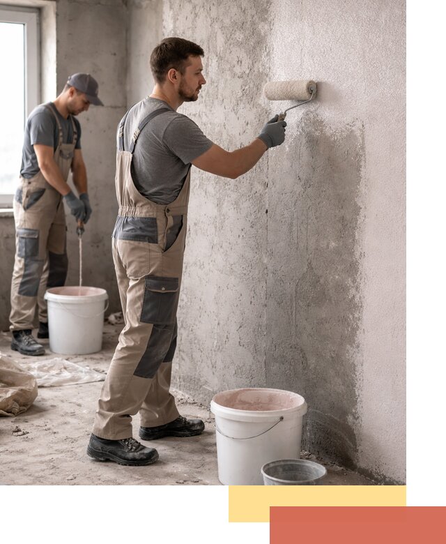 Нанесение бетоноконтакта на стены в Кушве для последующей отделки