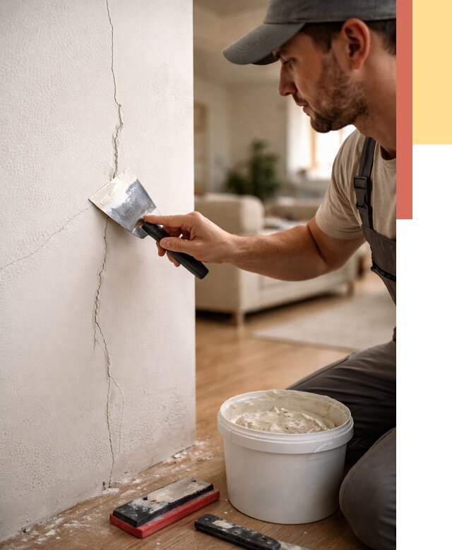 Заделка трещин и сколов в Кушве от 2515 руб. — быстро и недорого | ОТДЕЛОЧНИК-Кшв