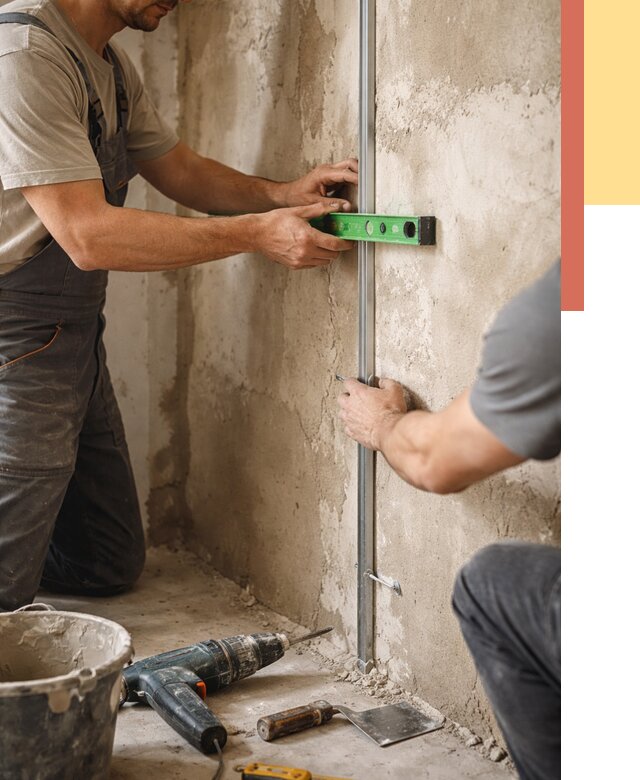 Установка штукатурных маяков в Кушве от 7186 руб. — быстро и недорого | ОТДЕЛОЧНИК-Кшв