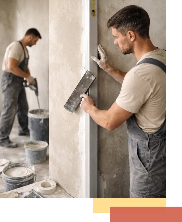 Выведение углов стен в Кушве: монтаж и оштукатуривание