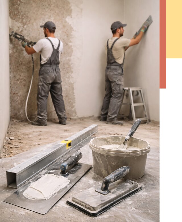 Штукатурка стен под обои в Кушве от 4619 руб./м2 — выравнивание под обои | ОТДЕЛОЧНИК-Кшв