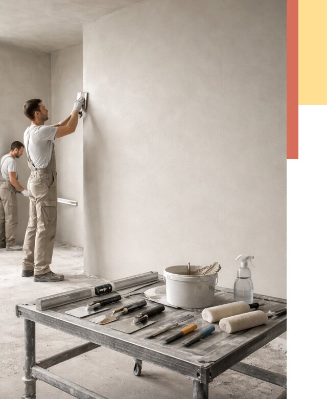 Штукатурка стен под покраску в Кушве от 4619 руб./м² — качественно и недорого | ОТДЕЛОЧНИК-Кшв