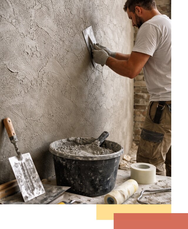 Декоративная штукатурка лофт в Кушве — отделка стен и потолков