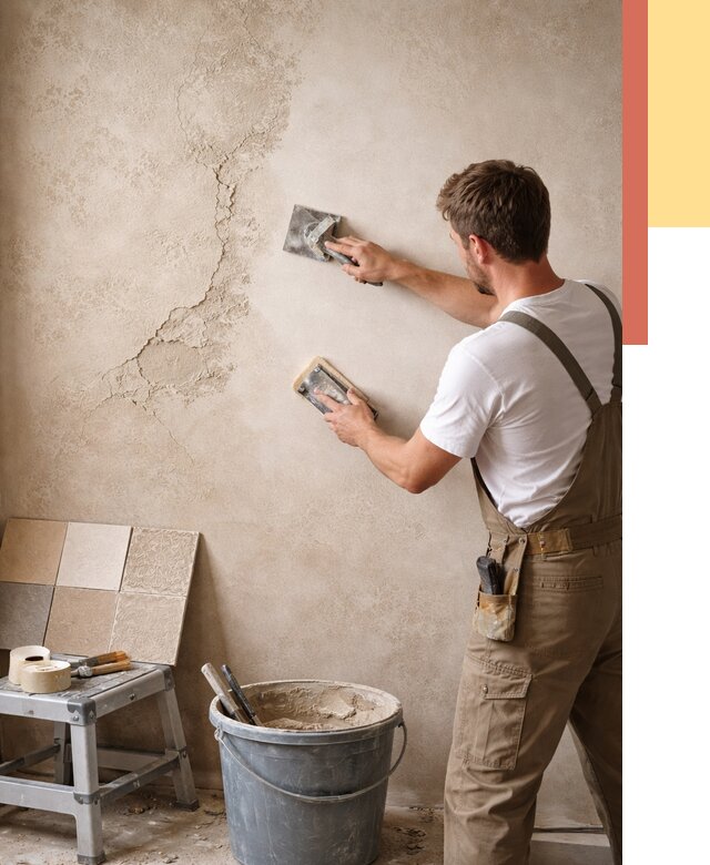 Ремонт декоративной штукатурки в Кушве от 4619 руб. под ключ | ОТДЕЛОЧНИК-Кшв