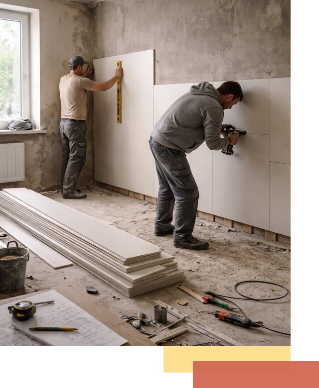 Монтаж ПВХ панелей на стены в Кушве качественно и быстро