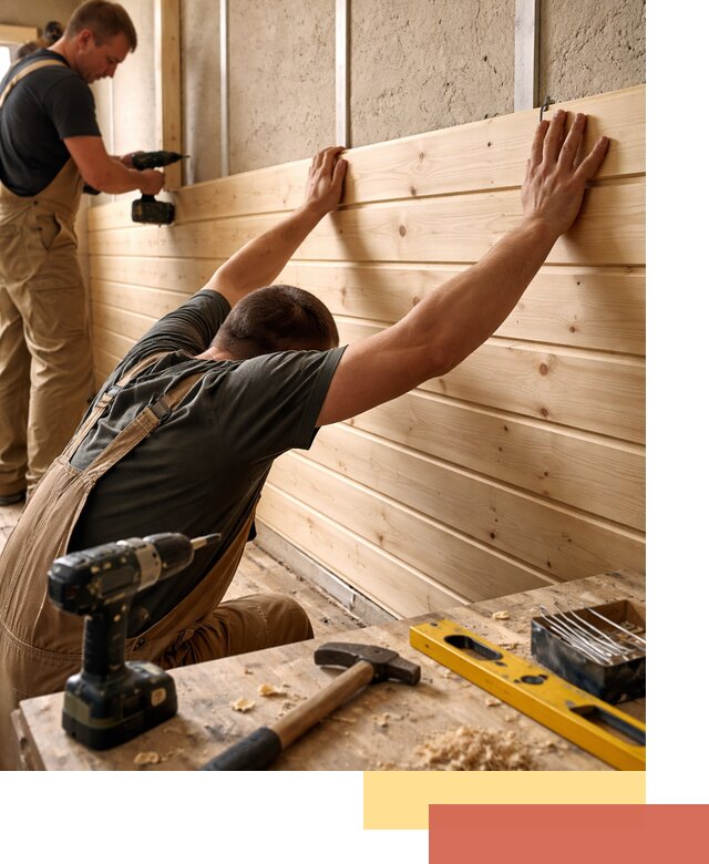 Монтаж деревянной вагонки на стены в Кушве быстро и качественно