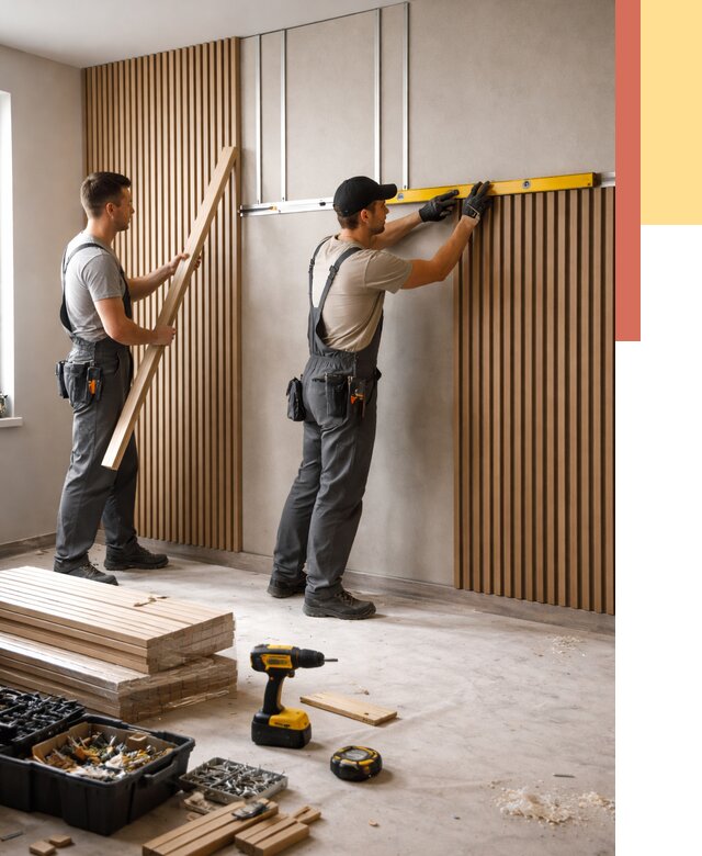 Монтаж реечных панелей на стены в Кушве от 1232 руб. — быстро и недорого | ОТДЕЛОЧНИК-Кшв