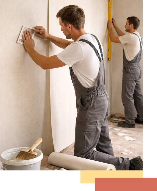 Поклейка бумажных обоев в Кушве качественно и недорого