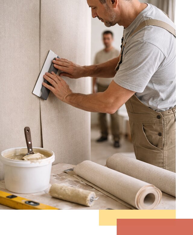 Поклейка текстильных обоев в Кушве профессионально и аккуратно