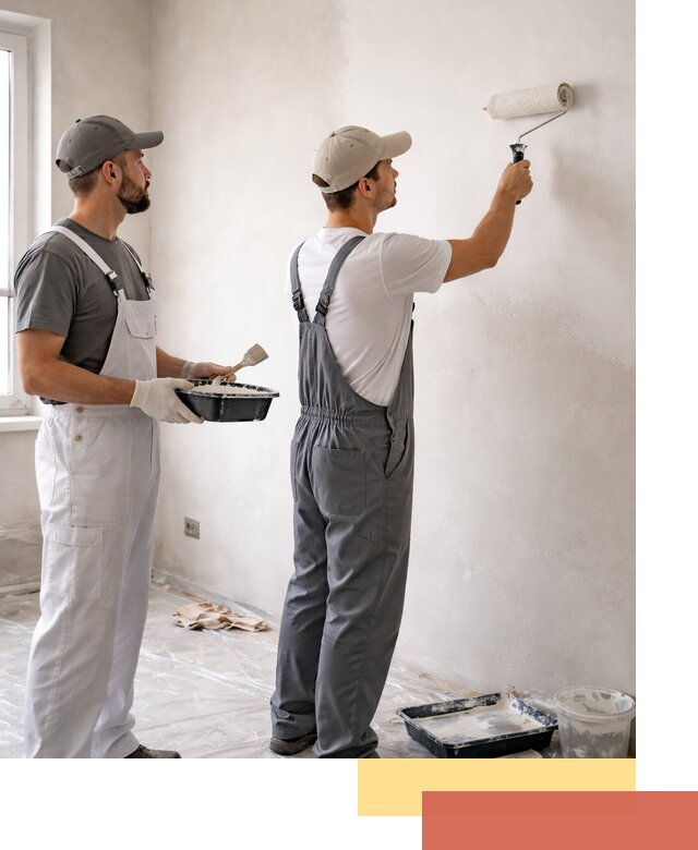 Покраска стен водоэмульсионной краской в Кушве