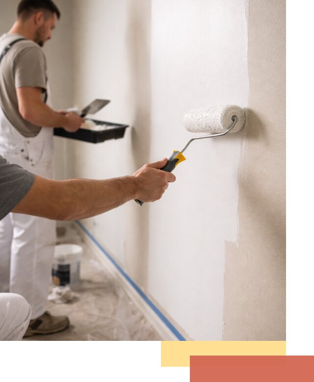 Покраска стен акриловой краской профессионально в Кушве