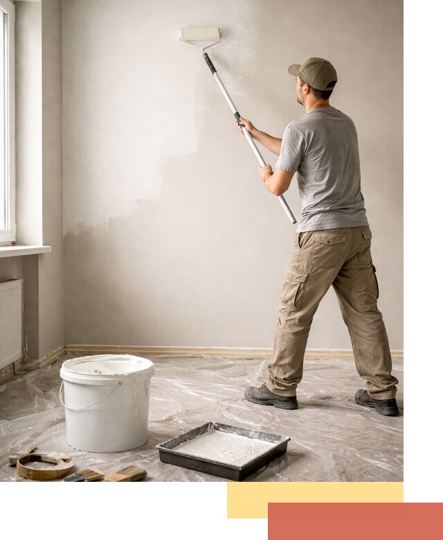 Покраска стен латексной краской в Кушве качественно и быстро