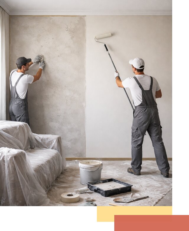 Покраска стен антивандальной краской в Кушве