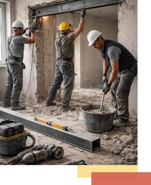 Создание проемов в стенах и несущих конструкциях в Кушве