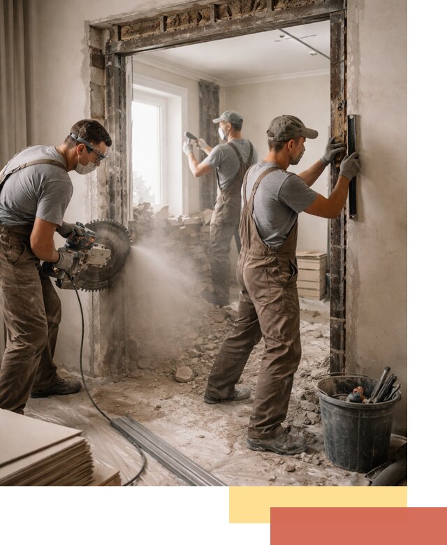 Расширение дверного проема под установку новой двери в Кушве