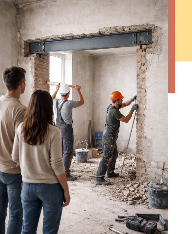 Усиление проема в стене в Кушве от 9752 руб. — усиление дверного проема металлоконструкцией | ОТДЕЛОЧНИК-Кшв