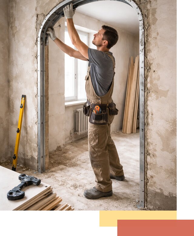 Устройство арочного проема в Кушве под ключ