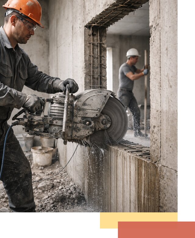 Алмазная резка проемов в Кушве быстро и точно