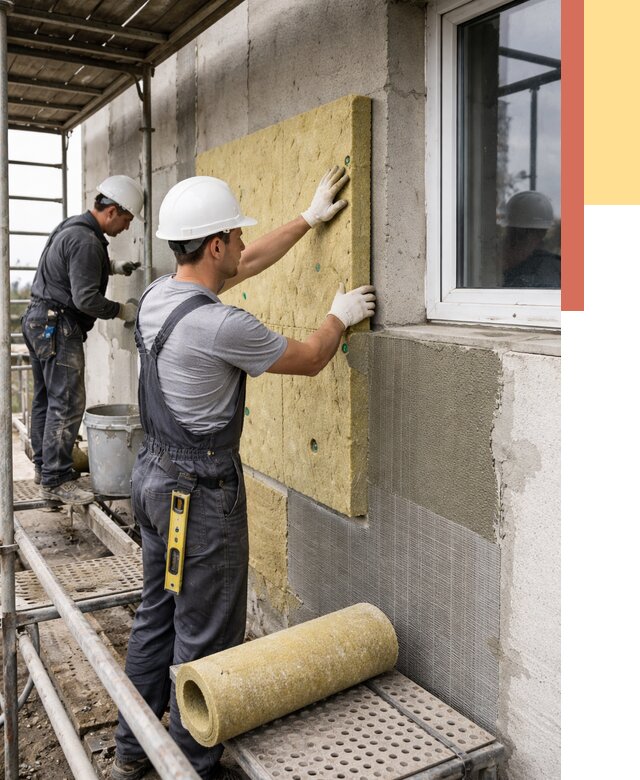 Утепление стен в Кушве от 4414 руб. под ключ — быстро и недорого | ОТДЕЛОЧНИК-Кшв