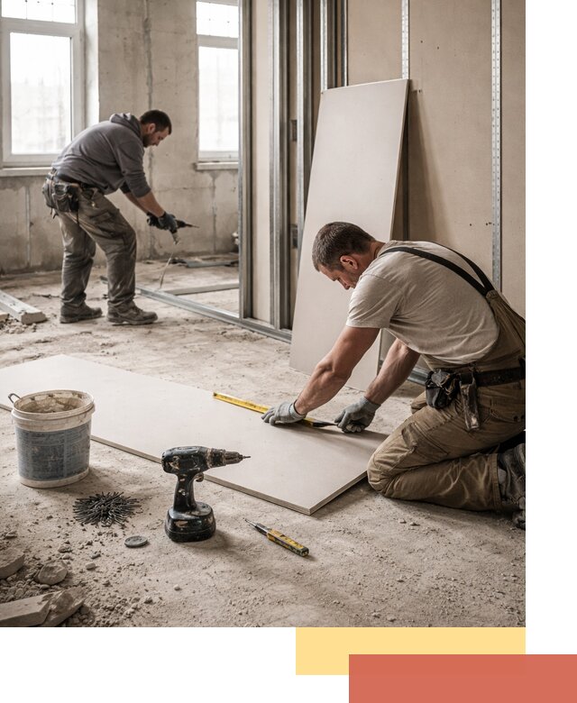 Кладка перегородок из ПГП под ключ в Кушве