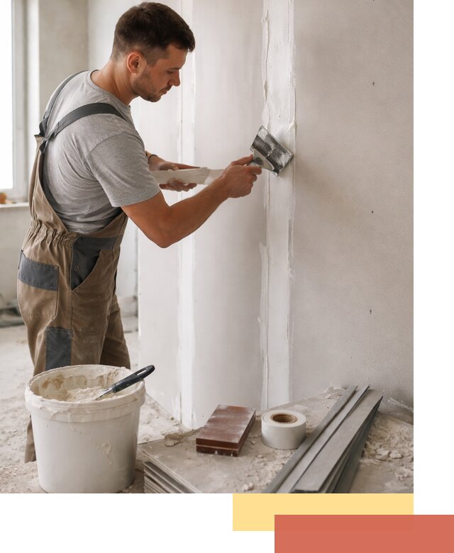 Шпаклевка перегородок из гипсокартона в Кушве качественно и быстро