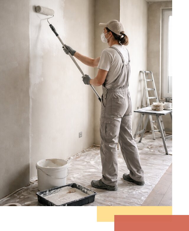 Покраска перегородок из гипсокартона в Кушве качественно и недорого