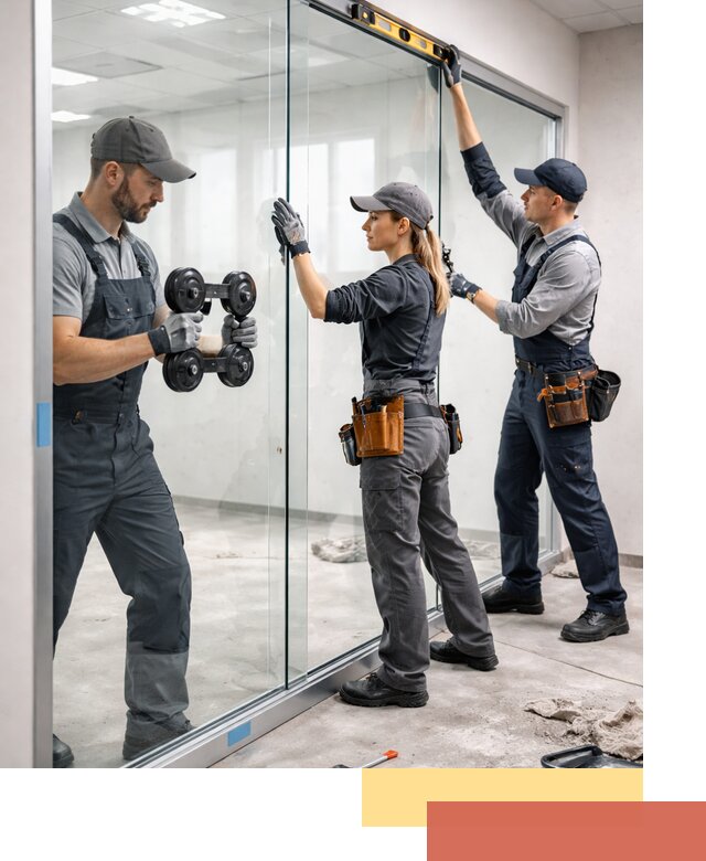 Профессиональный монтаж стеклянных перегородок в Кушве