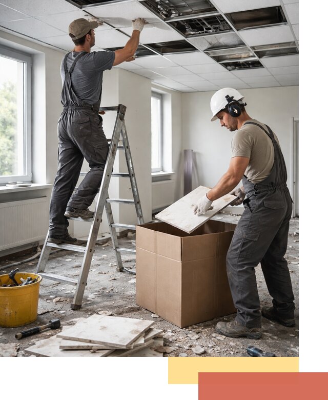 Демонтаж потолочной плитки в Кушве быстро и аккуратно