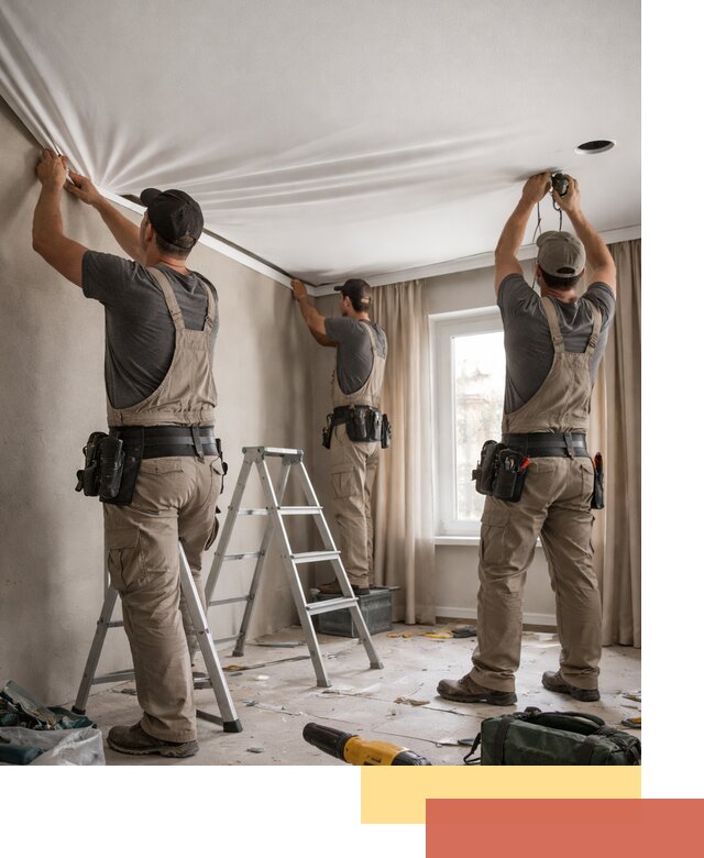 Монтаж матового натяжного потолка в Кушве качественно и быстро