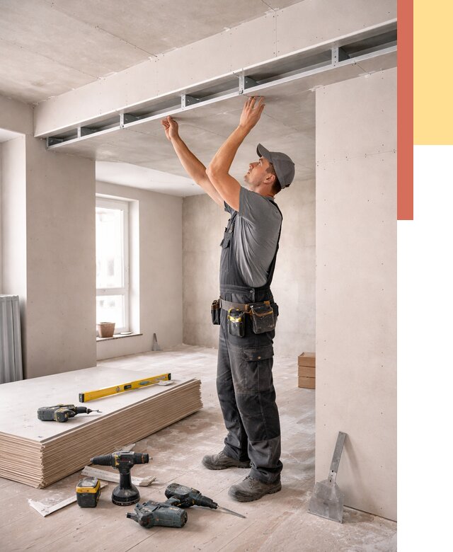 Потолок из гипсокартона с нишей в Кушве от 1283 руб. под ключ | ОТДЕЛОЧНИК-Кшв