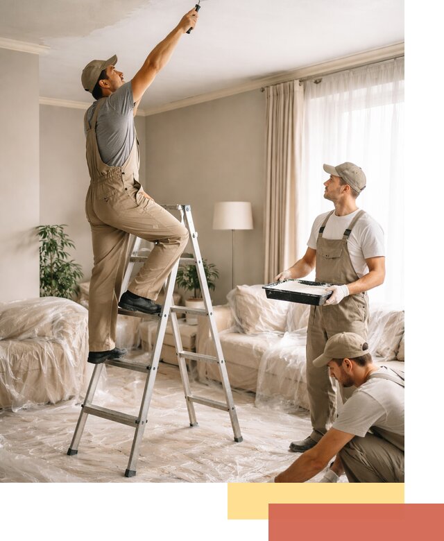 Покраска потолков акриловой краской в Кушве качественно и быстро