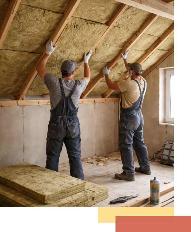 Утепление потолка минеральной ватой в Кушве