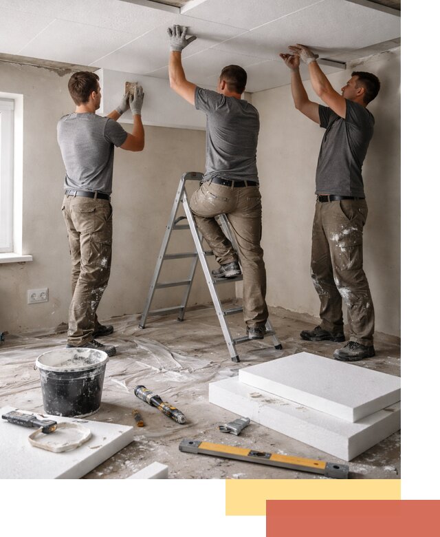 Утепление потолка пенопластом в Кушве быстро и качественно