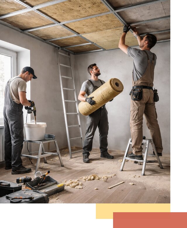 Шумоизоляция потолка в Кушве: профессиональный монтаж и отделка